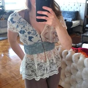 Handmade (by me) Lace Blouse